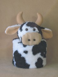 Holstein Cow Toilet Paper Roll Cover Pattern