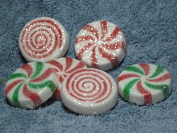 Large Glittered Peppermints