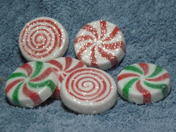 Large Glittered Peppermints