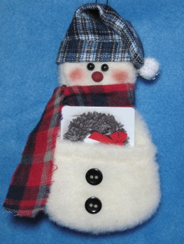 Snowman Gift Card Holder Pattern
