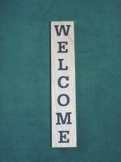 Wooden Welcome Sign - Miniature
